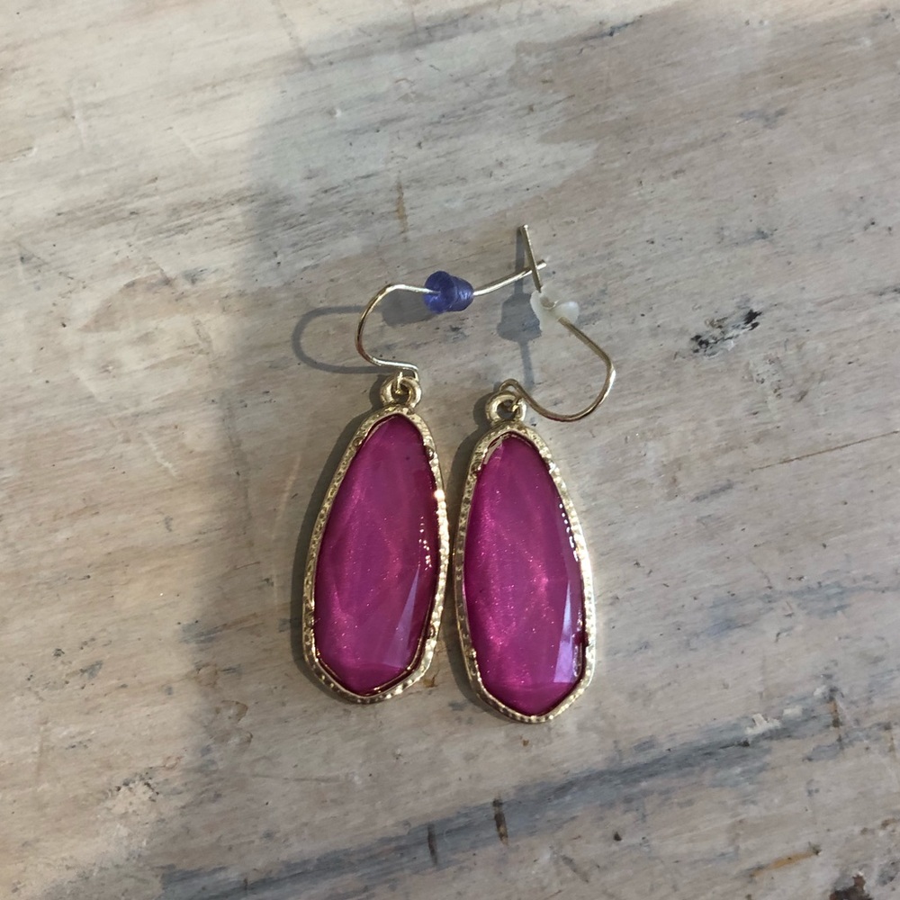 Pink dangle earrings !!
